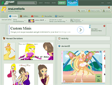 Tablet Screenshot of analovestella.deviantart.com