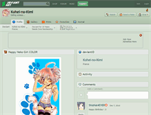 Tablet Screenshot of kohei-no-kimi.deviantart.com