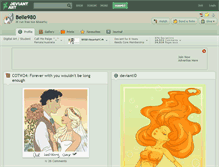 Tablet Screenshot of belle980.deviantart.com