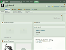 Tablet Screenshot of ireth-carnesir.deviantart.com