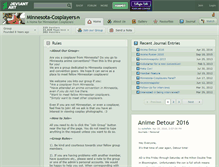 Tablet Screenshot of minnesota-cosplayers.deviantart.com