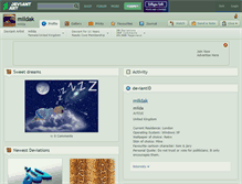 Tablet Screenshot of mildak.deviantart.com