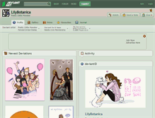 Tablet Screenshot of lilybotanica.deviantart.com