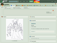 Tablet Screenshot of herdeus.deviantart.com