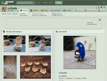 Tablet Screenshot of letrefle.deviantart.com