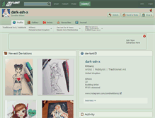 Tablet Screenshot of dark-ash-x.deviantart.com