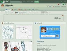 Tablet Screenshot of oddbrother.deviantart.com