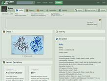 Tablet Screenshot of aolo.deviantart.com
