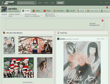 Tablet Screenshot of carlotto.deviantart.com