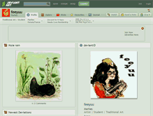 Tablet Screenshot of feeyuu.deviantart.com