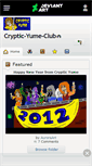 Mobile Screenshot of cryptic-yume-club.deviantart.com