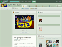 Tablet Screenshot of cryptic-yume-club.deviantart.com