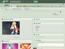 Tablet Screenshot of daojin.deviantart.com