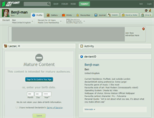 Tablet Screenshot of benji-man.deviantart.com