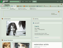 Tablet Screenshot of linaeria.deviantart.com