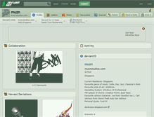 Tablet Screenshot of muzn.deviantart.com