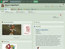 Tablet Screenshot of nabooru-sageofspirit.deviantart.com