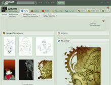 Tablet Screenshot of leacme.deviantart.com