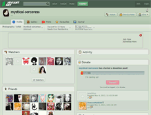 Tablet Screenshot of mystical-sorceress.deviantart.com