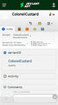 Mobile Screenshot of colonelcustard.deviantart.com