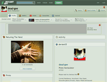 Tablet Screenshot of dead-gee.deviantart.com