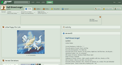 Desktop Screenshot of half-breed-angel.deviantart.com
