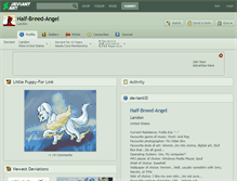 Tablet Screenshot of half-breed-angel.deviantart.com