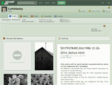 Tablet Screenshot of curtisneeley.deviantart.com