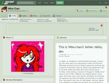 Tablet Screenshot of niho-chan.deviantart.com