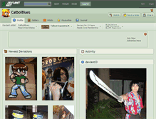 Tablet Screenshot of catboiblues.deviantart.com