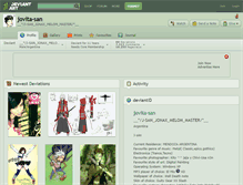 Tablet Screenshot of jovita-san.deviantart.com