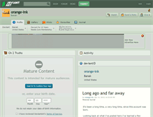 Tablet Screenshot of orange-ink.deviantart.com