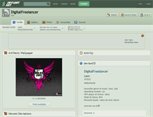 Tablet Screenshot of digitalfreelancer.deviantart.com