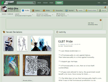 Tablet Screenshot of mizz-jinx.deviantart.com