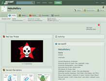 Tablet Screenshot of nebuneferu.deviantart.com