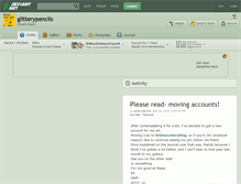 Tablet Screenshot of glitterypencils.deviantart.com