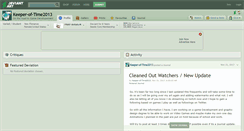Desktop Screenshot of keeper-of-time2013.deviantart.com