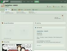 Tablet Screenshot of marjorine---stotch.deviantart.com
