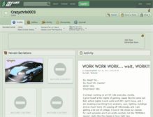 Tablet Screenshot of crazychris0003.deviantart.com