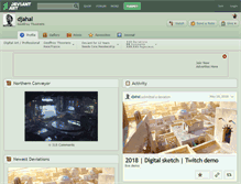 Tablet Screenshot of djahal.deviantart.com