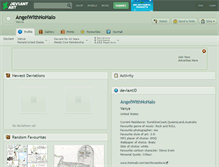 Tablet Screenshot of angelwithnohalo.deviantart.com