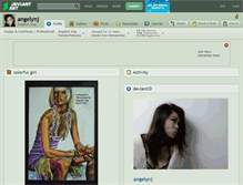 Tablet Screenshot of angelynj.deviantart.com