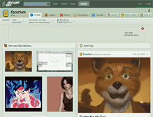Tablet Screenshot of escorium.deviantart.com
