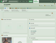 Tablet Screenshot of mr-scorpio.deviantart.com