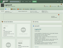 Tablet Screenshot of legolos229.deviantart.com
