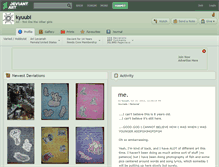 Tablet Screenshot of kyuubi.deviantart.com
