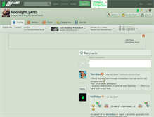 Tablet Screenshot of moonlightlyanti.deviantart.com