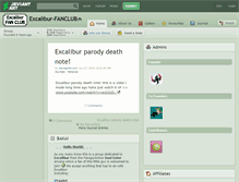 Tablet Screenshot of excalibur-fanclub.deviantart.com