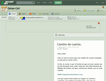 Tablet Screenshot of gohan-cell.deviantart.com