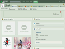 Tablet Screenshot of pelmesh.deviantart.com